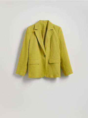 Reserved - LADIES` BLAZER - жовто-зелений - 517GE-71X Reserved - LADIES` BLAZER - жовто-зелений - 517GE-71X