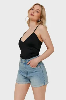 Женские голубые джинсовые шорты Голубой 38 Tally Weijl SSHDEMOMIC