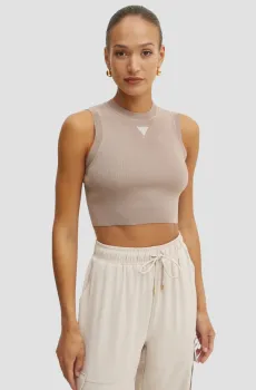 Женский бежевый топ Бежевый M Guess W4GZ34.Z3F40;A10L