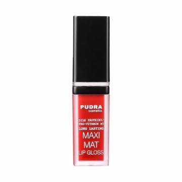 Матовый блеск для губ Pudra Cosmetics Maxi Matt Long Lasting Lip Gloss с протеинами шелка та провитамином B5, 14, 7 мл Матовый блеск для губ Pudra Cosmetics Maxi Matt Long Lasting Lip Gloss с протеинами шелка та провитамином B5, 14, 7 мл