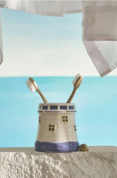 Тримач для зубних щіток у формі маяка - різнобарвний