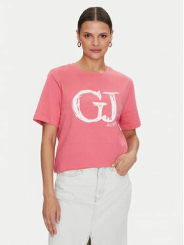 Guess Футболка Sara V4YI01 K8FQ4 Рожевий Regular Fit Guess Футболка Sara V4YI01 K8FQ4 Рожевий Regular Fit