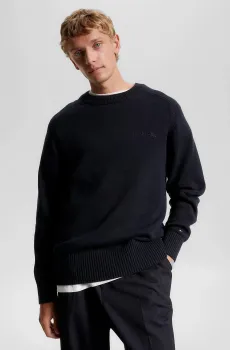 Мужской темно-синий свитшот MONOTYPE CHUNKY COTTON C NK Синий S Tommy Hilfiger MW0MW33134