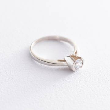 Серебряное кольцо с фианитом 111357 Серебряное кольцо с фианитом 111357