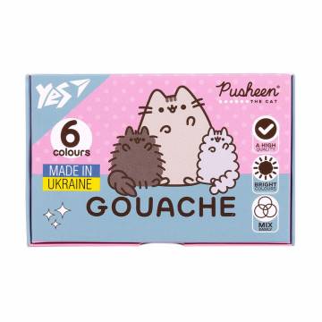 Гуашь для рисования YES Pusheen, 6 цветов, 6*20 мл (230400) Гуашь для рисования YES Pusheen, 6 цветов, 6*20 мл (230400)