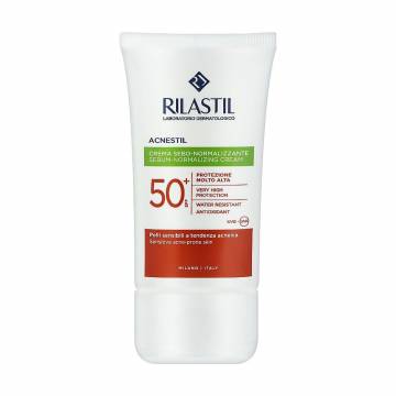 Солнцезащитный крем Rilastil Acnestil SPF 50+ для кожи лица сильной к акне, 40 мл Солнцезащитный крем Rilastil Acnestil SPF 50+ для кожи лица сильной к акне, 40 мл