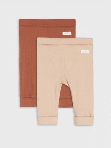 Легінси з рибкою 2 штуки - коричневий