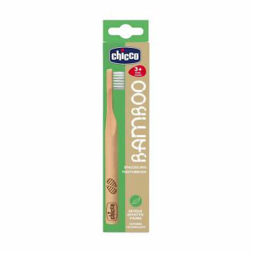 Детская зубная щетка Chicco Bamboo Toothbrush зеленая упаковка, от 3 лет, 1 шт Детская зубная щетка Chicco Bamboo Toothbrush зеленая упаковка, от 3 лет, 1 шт