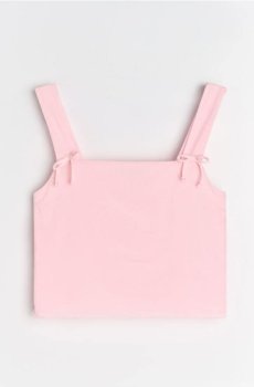 Топ на тонких бретельках - рожевий