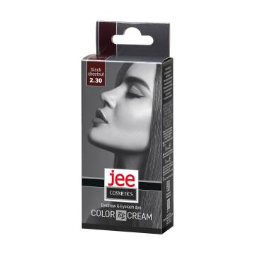 Крем-краска для бровей и ресниц Jee Cosmetics Eyebrow & Eyelash Dye Color Cream 2.30 Черный каштан, 15 мл Крем-краска для бровей и ресниц Jee Cosmetics Eyebrow & Eyelash Dye Color Cream 2.30 Черный каштан, 15 мл