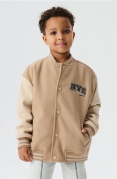 Бейсбольна куртка - бежевий