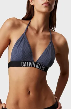 Женский серый лиф от купальника TRIANGLE Серый S Calvin Klein KW0KW02750