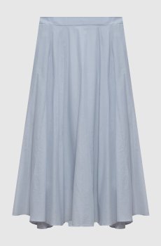 Серая юбка миди