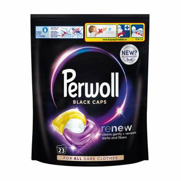 Капсулы для стирки Perwoll Renew Black для темных и черных вещей, 23 стирки, 23 шт