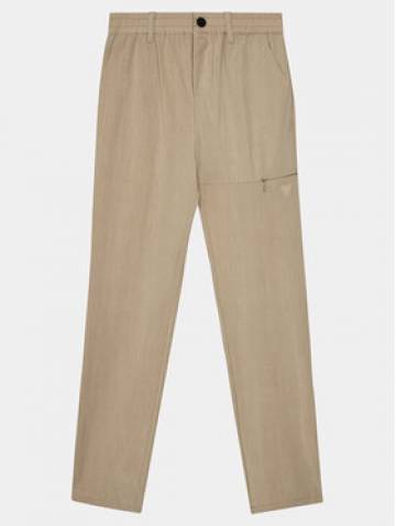 Guess Штани з тканини Long L4RB00 WFKR0 Бежевий Regular Fit Guess Штани з тканини Long L4RB00 WFKR0 Бежевий Regular Fit
