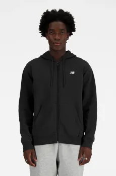 Мужское черное худи Sport Essentials Full Zip Черный S New Balance MJ41502BK