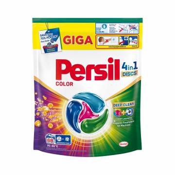 Диски для стирки Persil Color 4 in 1 Discs Deep Clean, 68 стирок, 68 шт Диски для стирки Persil Color 4 in 1 Discs Deep Clean, 68 стирок, 68 шт