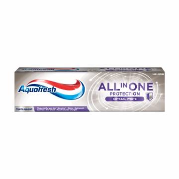 Отбеливающая зубная паста Aquafresh All In One Crystal White, 75 мл Отбеливающая зубная паста Aquafresh All In One Crystal White, 75 мл