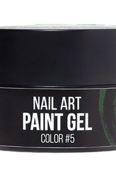Уценка! Гель-краска для ногтей NUB Paint Gel 05 Зеленая, 5 г