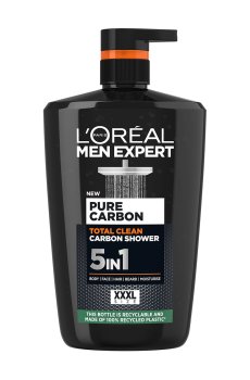 Мужской гель для душа LOreal Paris Men Expert Total Clean Shower Gel, 5 в 1, 1 л
