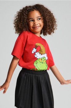 Бавовняна футболка з принтом Grinch - червоний