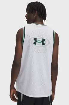 Мужская белая майка Zone Pro Mesh Tank Graphic Белый S Under Armour 6000370-100