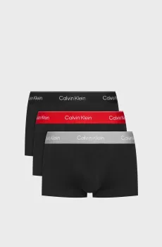 Мужские черные боксеры (3 шт) LOW RISE Черный M Calvin Klein LV00NB4389