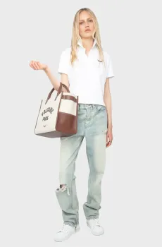 Женское белое поло Mirta Белый XS ZADIG&VOLTAIRE JWTS02792_WHITE