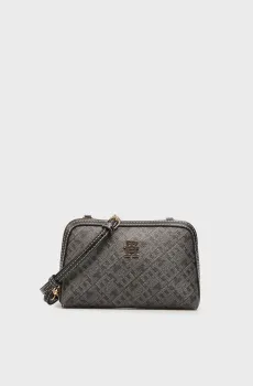Женская серая сумка с узором MONOPLAY Серый ONESIZE Tommy Hilfiger AW0AW17712
