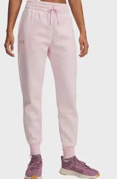 Женские розовые спортивные брюки UA Rival Fleece Jogger Розовый S Under Armour 1379438-649