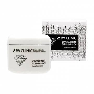 Ночная маска для лица 3W Clinic Crystal White Sleeping Pack, 100 мл Ночная маска для лица 3W Clinic Crystal White Sleeping Pack, 100 мл