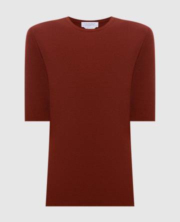 Коричневый топ Andrius из шерсти