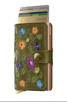 Кожаный кошелек Secrid STITCH FLORAL