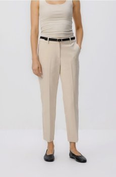 Reserved - Штани-сигарети з ременем - бежевий - 173IS-08X