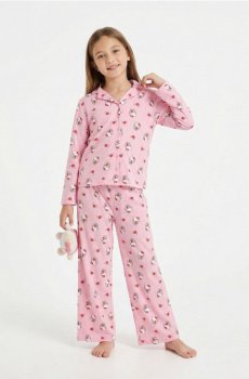 Піжамний комплект із двох предметів Hello Kitty - рожевий