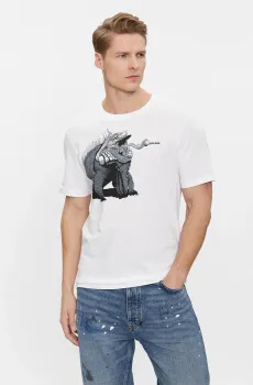 Мужская белая футболка Белый XS HUGO 50513812;100