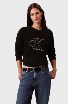 Женский черный джемпер BOUCLE Черный XS Calvin Klein LV047H306G