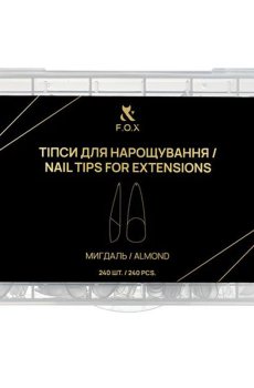 Типсы для наращивания ногтей F.O.X Nail Tips For Extensions Миндаль, 240 шт (NTE-AI)