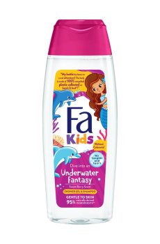 Детский гель-шампунь для душа Fa Kids Русалочка, для девочек, 250 мл