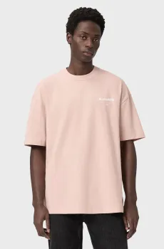 Мужская пудровая футболка UNDERGROUND Розовый M AllSaints M071PB