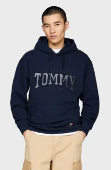 Мужское темно-синее худи TJM RLX TOMMY GLITTER Синий S Tommy Jeans DM0DM20601
