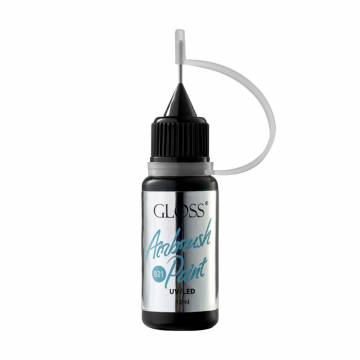 Краска для аэрографа Gloss Airbrush Paint UV/LED 021, 12 мл Краска для аэрографа Gloss Airbrush Paint UV/LED 021, 12 мл