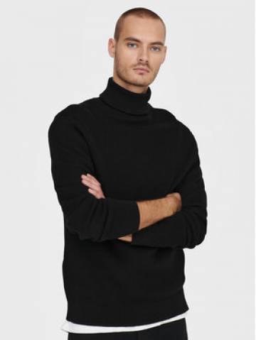 Only & Sons Гольф Phil 22023202 Чорний Regular Fit Only & Sons Гольф Phil 22023202 Чорний Regular Fit