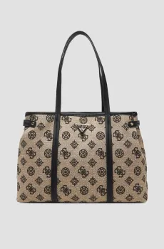 Женская бежевая сумка с узором Бежевый ONESIZE Guess HWJG96.27230;BLO