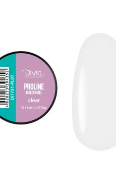 Гель для наращивания ногтей Divia ProLine Builder Gel PL01 Clear, 14 мл