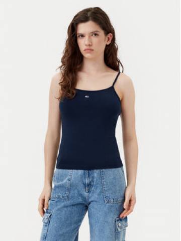 Tommy Jeans Топ Essential DW0DW20675 Cиній Slim Fit Tommy Jeans Топ Essential DW0DW20675 Cиній Slim Fit