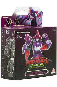 Робот-конструктор-сюрприз Dinoster Моса Шторм, 10.5 см, от 5 лет, 47 элементов (EU580881A-5)