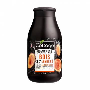 Мужской гель-шампунь для душа 3 в 1 Cottage Men Shampoo-Shower Gel, Amber Wood, 250 мл Мужской гель-шампунь для душа 3 в 1 Cottage Men Shampoo-Shower Gel, Amber Wood, 250 мл