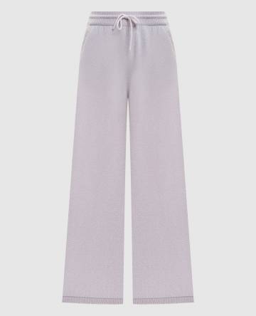 Серые штаны Alicante из кашемира с люрексом