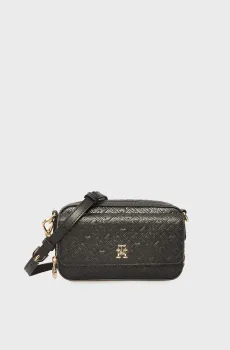 Женская черная сумка TH ICON CAMERA BAG MONO Черный ONESIZE Tommy Hilfiger AW0AW17681